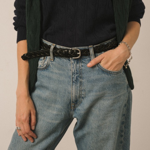 №6 Belt, black braid | Balagan Studio