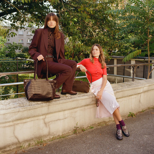Rofe Bag L. brown velvet
