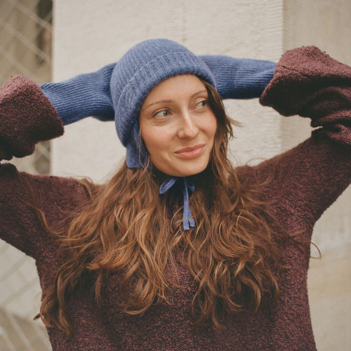 Halina Hat, blue melange | Balagan Studio