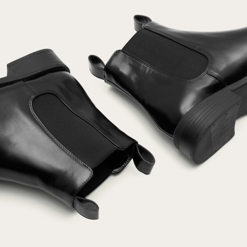 Negew Chelsea Boots, glossy black | Balagan Studio