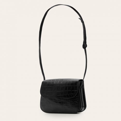 Doar Bag M, black croco | Balagan Studio